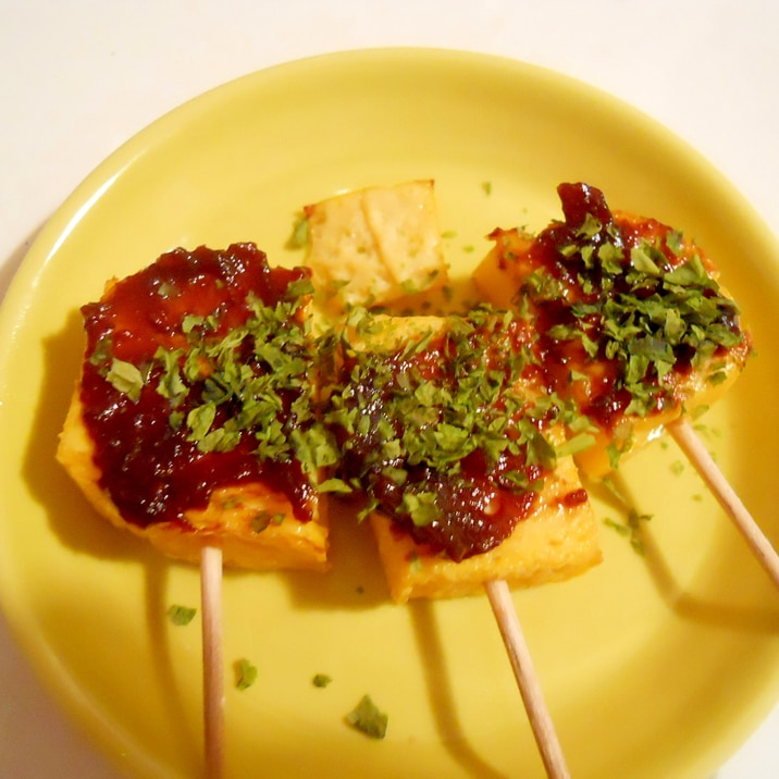 おつまみにも☆ たまご焼きで♪ 田楽風